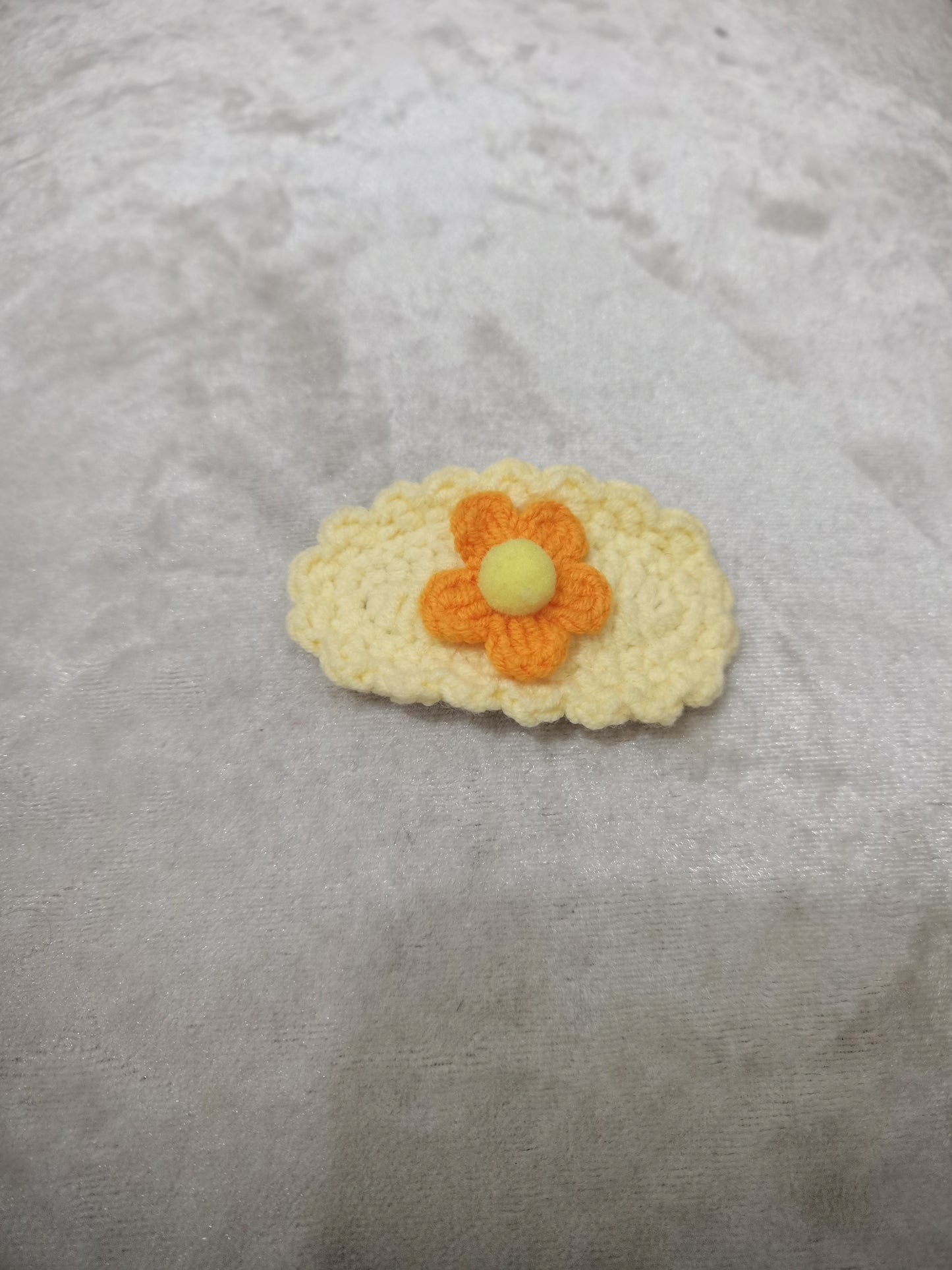 handmade crochect mat 、 pumpkin、hair clip